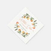 リトルかわいこちゃんは赤ちゃんシャワーの途中にある スタンダードカクテルナプキン (角)