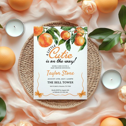 リトルかわいこちゃんは途中ベビーシャワー招待状 招待状