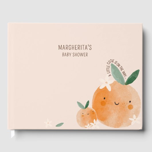 リトルかわいこちゃんはCitrusベビーシャワーの途中にある ゲストブック (正面)