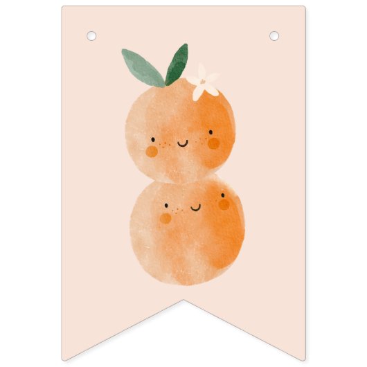 リトルかわいこちゃんはCitrusベビーシャワーの途中にある バンティングフラッグ (第2の旗)