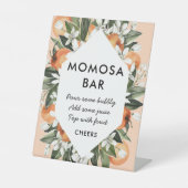 リトルかわいこちゃんをテーマにした赤ちゃんシャワー桃佐バーポスター 台座サイン (正面)