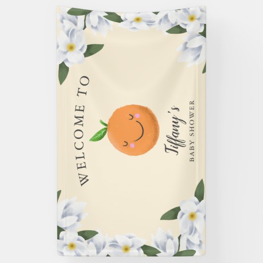 リトルかわいこちゃんイエロークレメンチンフローラ 横断幕 (縦)