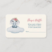 リトルかわいこちゃんエレファントおむつラッフル エンクロージャーカード (正面)