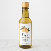 リトルかわいこちゃんオポップ・アートのレンジイット彼女は双子をポップ ワインラベル (正面)