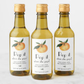 リトルかわいこちゃんオポップ・アートのレンジ彼女がポップワインラボ ワインラベル (ボトル)