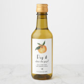 リトルかわいこちゃんオポップ・アートのレンジ彼女がポップワインラボ ワインラベル (正面)