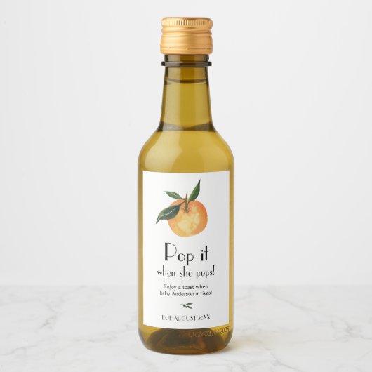 リトルかわいこちゃんオポップ・アートのレンジ彼女がポップワインラボ ワインラベル (正面)