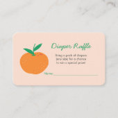 リトルかわいこちゃんオレンジおむつラッフルエンクロージャカード エンクロージャーカード (正面)