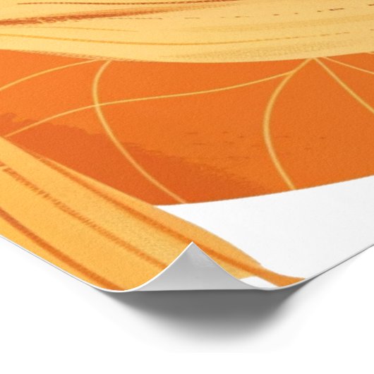 リトルかわいこちゃんオレンジは赤ちゃんシャワーの途中にある ポスター (角)