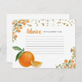 リトルかわいこちゃんオレンジアドバイスカード エンクロージャーカード (正面/裏面)