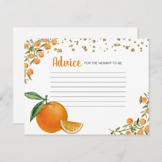 リトルかわいこちゃんオレンジアドバイスカード エンクロージャーカード (正面/裏面)