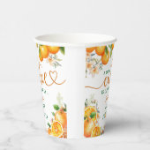 リトルかわいこちゃんオレンジキュートラスベビーシャワー 紙コップ (右)