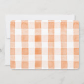 リトルかわいこちゃんオレンジクリーン誕生日写真 招待状 (裏面)