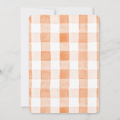 リトルかわいこちゃんオレンジクリーン赤ちゃんシャワー 招待状 (裏面)