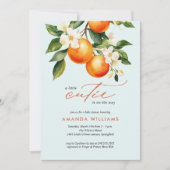 リトルかわいこちゃんオレンジクレメンチンベビーシャワー 招待状 (正面)