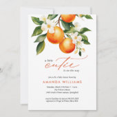 リトルかわいこちゃんオレンジクレメンチンベビーシャワー 招待状 (正面)