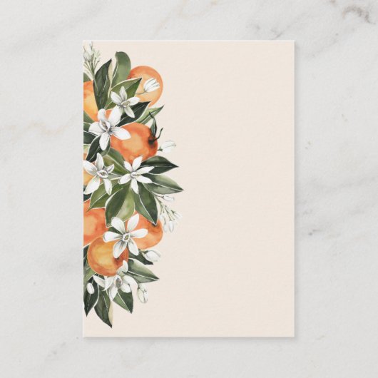 リトルかわいこちゃんオレンジグレネリーボホオムツラッフル エンクロージャーカード (裏面)