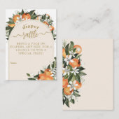 リトルかわいこちゃんオレンジグレネリーボホオムツラッフル エンクロージャーカード (正面/裏面)