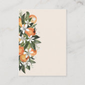 リトルかわいこちゃんオレンジグレネリーボホベビーシャワーブック エンクロージャーカード (裏面)