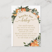 リトルかわいこちゃんオレンジグレネリーボホベビーシャワーブック エンクロージャーカード (正面)