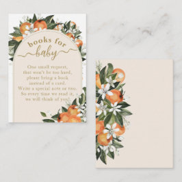 リトルかわいこちゃんオレンジグレネリーボホベビーシャワーブック エンクロージャーカード