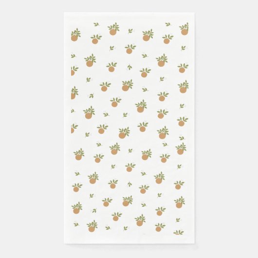 リトルかわいこちゃんオレンジゲストタオルナプキン (正面)