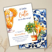 リトルかわいこちゃんオレンジシトラスサマーベビーシャワー 招待状