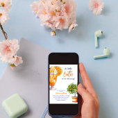 リトルかわいこちゃんオレンジシトラスサマーベビーシャワー 招待状