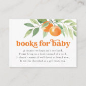 リトルかわいこちゃんオレンジシトラスブックフォーベビー エンクロージャーカード (正面)