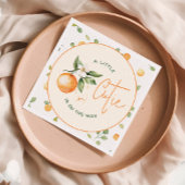 リトルかわいこちゃんオレンジシトラスベビーシャワー スタンダードカクテルナプキン