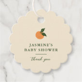 リトルかわいこちゃんオレンジシトラスベビーシャワー フェイバータグ (正面)