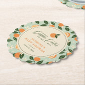 リトルかわいこちゃんオレンジシトラスベビーシャワー ペーパーコースター (アングル)