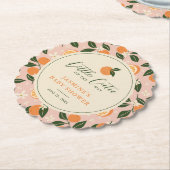 リトルかわいこちゃんオレンジシトラスベビーシャワー ペーパーコースター (アングル)