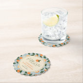 リトルかわいこちゃんオレンジシトラスベビーシャワー ペーパーコースター (インサイチュ)