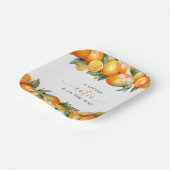 リトルかわいこちゃんオレンジシトラスベビーシャワー ペーパープレート (傾斜あり)
