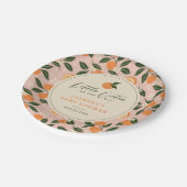 リトルかわいこちゃんオレンジシトラスベビーシャワー ペーパープレート (アングル)