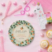 リトルかわいこちゃんオレンジシトラスベビーシャワー ペーパープレート (パーティー)