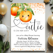 リトルかわいこちゃんオレンジシトラスベビーシャワー 招待状