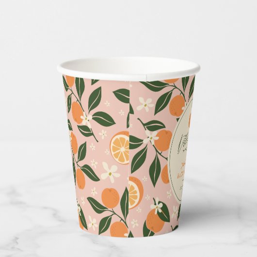 リトルかわいこちゃんオレンジシトラスベビーシャワー 紙コップ (右)