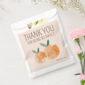 リトルかわいこちゃんオレンジシトラスボタニカルベビーブシャワー フェイバーバッグ (封をした状態)