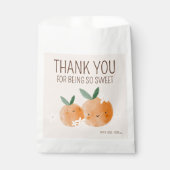 リトルかわいこちゃんオレンジシトラスボタニカルベビーブシャワー フェイバーバッグ (正面)