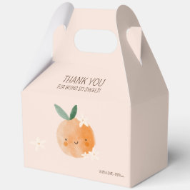 リトルかわいこちゃんオレンジシトラスボタニカルベビーブシャワー フェイバーボックス