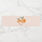 リトルかわいこちゃんオレンジシトラスボタニカルベビーブシャワー ペットボトルラベル (シングルラベル)