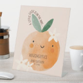 リトルかわいこちゃんオレンジシトラスボタニカルベビーブシャワー 台座サイン (インサイチュ)