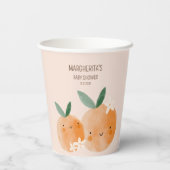 リトルかわいこちゃんオレンジシトラスボタニカルベビーブシャワー 紙コップ (裏面)