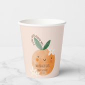 リトルかわいこちゃんオレンジシトラスボタニカルベビーブシャワー 紙コップ (正面)