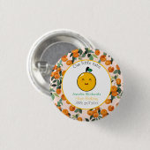 リトルかわいこちゃんオレンジシトラス1st誕生日 缶バッジ (正面&裏面)