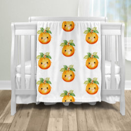 リトルかわいこちゃんオレンジシトラス フリースブランケット