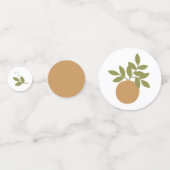 リトルかわいこちゃんオレンジテーブル紙吹雪 コンフェッティ (正面)