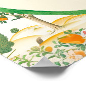 リトルかわいこちゃんオレンジトイレベビーシャワーウェルカムサイン ポスター (角)